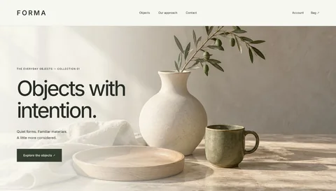Forma website design preview